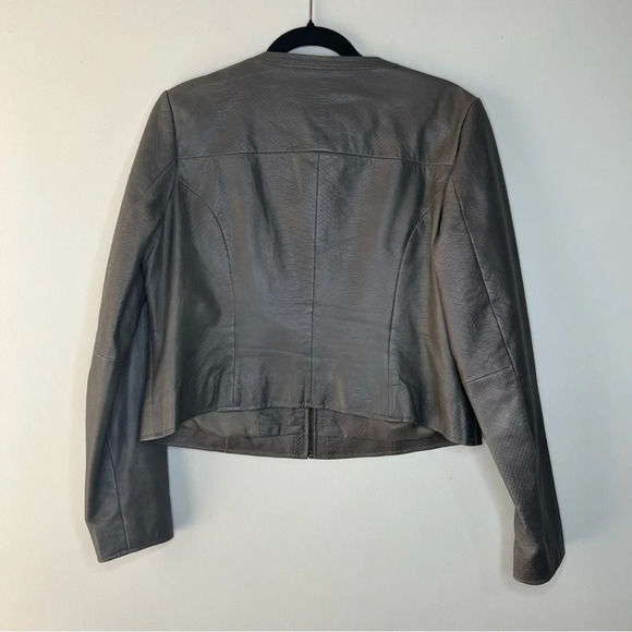 Bagatelle genuine leather bomber jacket size Large brown snake skin pattern - Picture 4 of 10